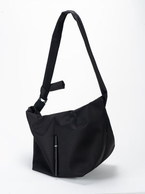 Amu Sleek Nylon Black Bag